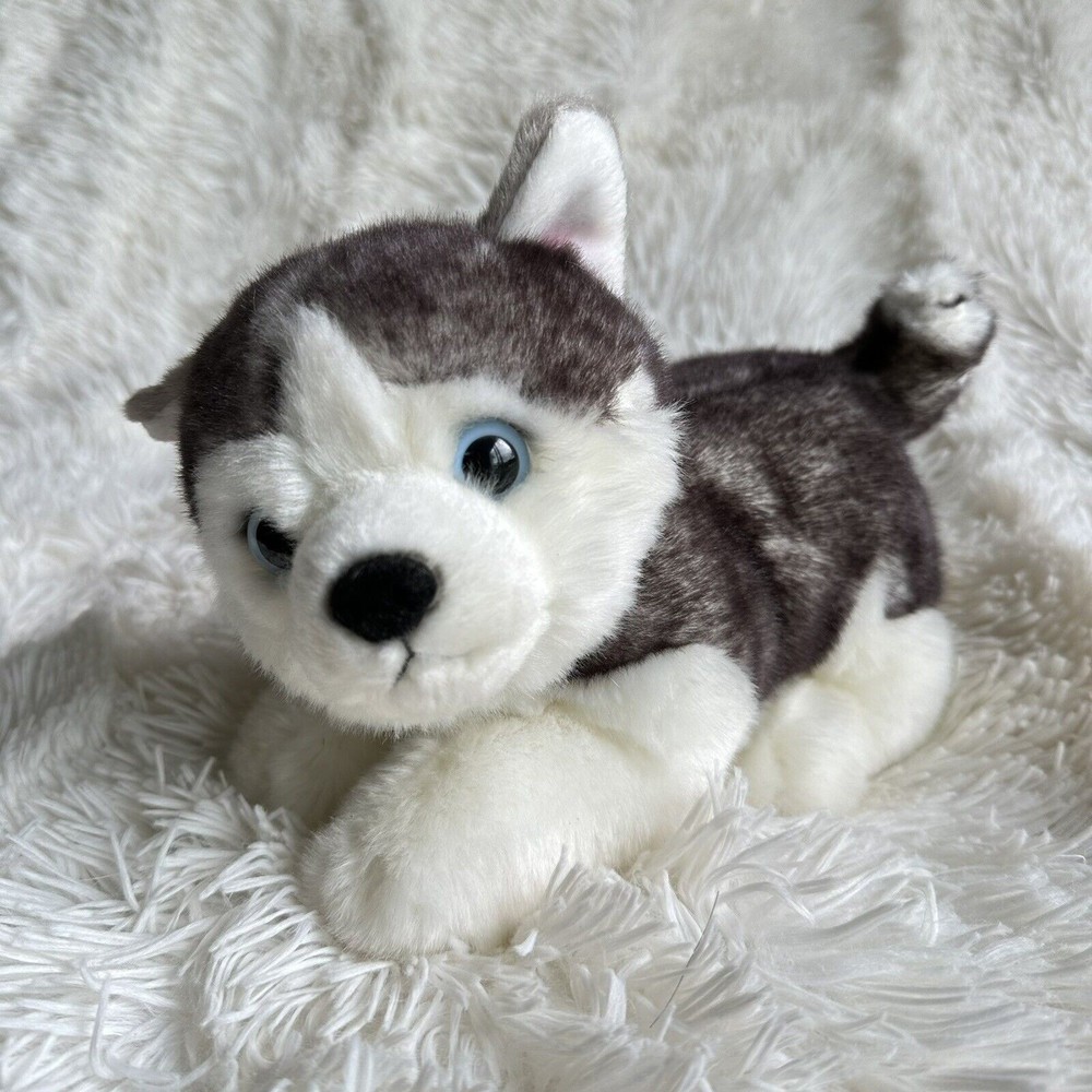 2018 Aurora Miyoni  Siberian Husky Puppy 10" Soft Plush Dog Animal Stuffed Toy